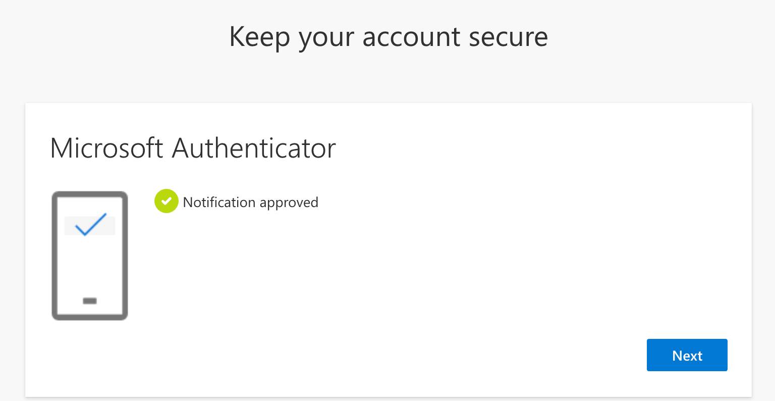Notification approved