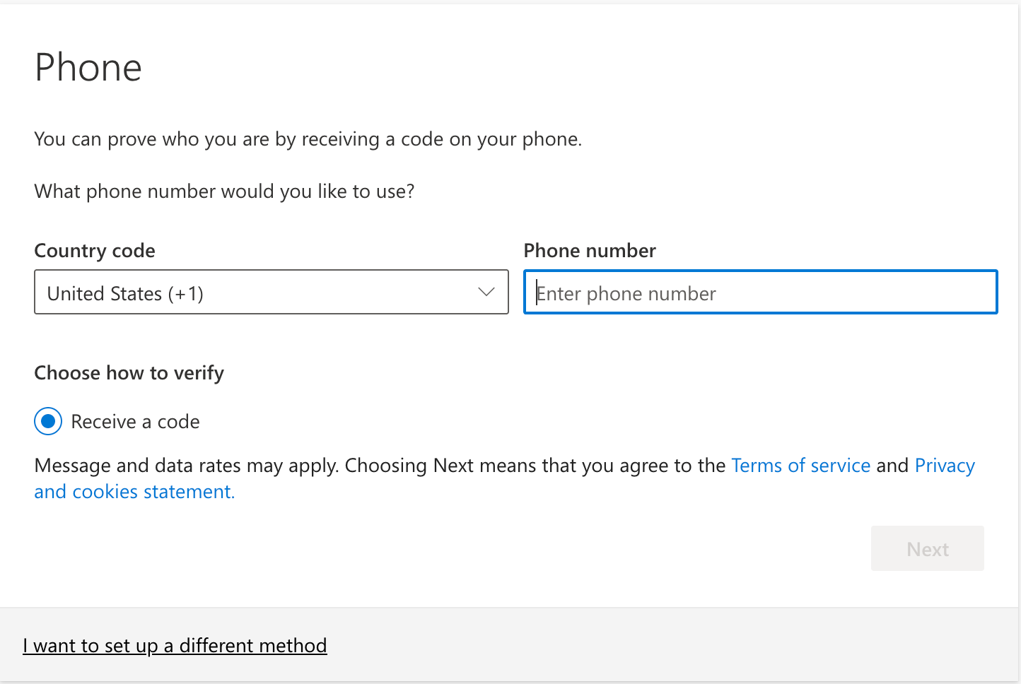 Enter your phone number